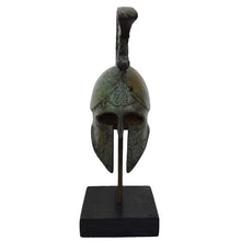 Load image into Gallery viewer, Corinthian Bronze mini Helmet with Goat carvings and Griffin Design
