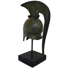 Load image into Gallery viewer, Corinthian Bronze mini Helmet with Goat carvings and Griffin Design
