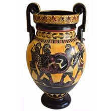 Load image into Gallery viewer, Achilles Hector Menelaos Paris - Trojan War Theme - Amphora - Museum Replica
