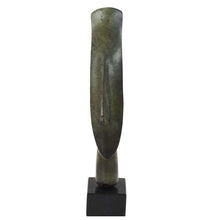 Load image into Gallery viewer, Cycladic Bronze Head on marble base - Ancient Art Abstract - Simplicity
