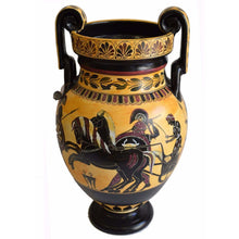 Load image into Gallery viewer, Achilles Hector Menelaos Paris - Trojan War Theme - Amphora - Museum Replica
