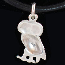 Load image into Gallery viewer, Owl Of Wisdom Small Silver Pendant - Goddess Athena Symbol
