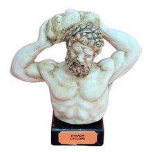 Load image into Gallery viewer, Cyclops small head bust on marble base - Ancient Greek Mythology - Odyssey
