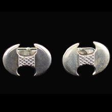 Load image into Gallery viewer, Double Headed Axe Silver Cuff link - Minoan period - Palace of Knossos - Crete
