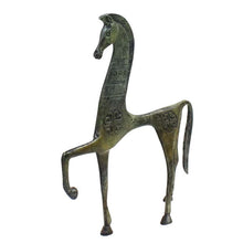 Load image into Gallery viewer, Dancing Horse figurine - Pure bronze item - Replica of Delphi Museum in Greece
