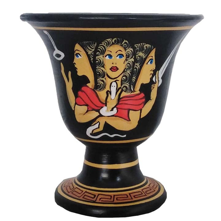 Pythagoras Fair Cup Hand painted with Hecate Greek Goddess of Magic Witchcraft