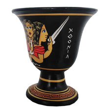 Load image into Gallery viewer, Pythagoras Fair Cup Hand painted with Hecate Greek Goddess of Magic Witchcraft
