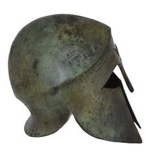 Load image into Gallery viewer, Corinthian pure bronze large helmet - Hoplite soldier Athenian Spartan infantry
