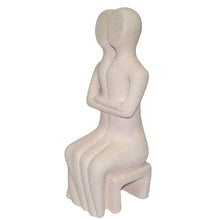 Load image into Gallery viewer, Sitting Twins Love Figure Cycladic Art - Beautiful Sculpture
