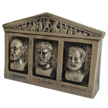 Load image into Gallery viewer, Socrates Aristotle Plato Relief Statue - Fathers of Philosophy - Student Teacher
