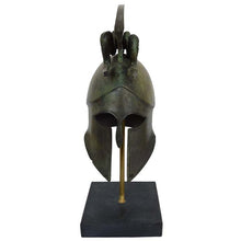 Load image into Gallery viewer, Corinthian pure Bronze Helmet with Serpents - Ancient Greece - Medium Size
