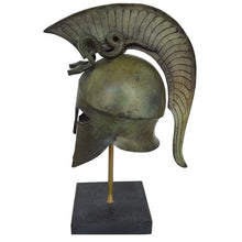 Load image into Gallery viewer, Corinthian pure Bronze Helmet with Serpents - Ancient Greece - Medium Size
