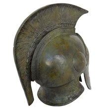 Load image into Gallery viewer, Corinthian solid bronze helmet with crest - Ancient Greek warriors
