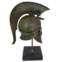 Load image into Gallery viewer, Corinthian pure Bronze Helmet with Serpents - Ancient Greece - Medium Size
