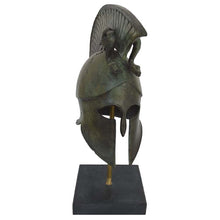 Load image into Gallery viewer, Corinthian pure Bronze Helmet with Serpents - Ancient Greece - Medium Size
