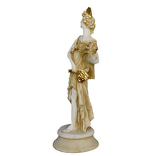 Load image into Gallery viewer, Demeter Alabaster aged sculpture - Ancient Goddess of Agriculture and Harvest
