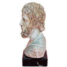 Load image into Gallery viewer, Sophocles small bust statue - Tragedy - Oedipus Antigone - Ancient Greek Theater
