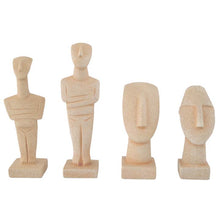 Load image into Gallery viewer, Cycladic Art Idol - Head Set of 4 statues - Beautiful Sculpture - Ancient Greek Art
