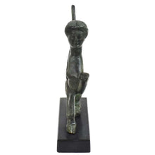 Load image into Gallery viewer, Sphinx small bronze statue sculpture - Guardian of sacred places - Ancient Greek
