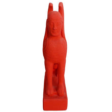 Load image into Gallery viewer, Sphinx statue Red sculpture - Museum Replica - Guardian of sacred places
