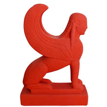 Load image into Gallery viewer, Sphinx statue Red sculpture - Museum Replica - Guardian of sacred places
