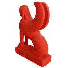 Load image into Gallery viewer, Sphinx statue Red sculpture - Museum Replica - Guardian of sacred places
