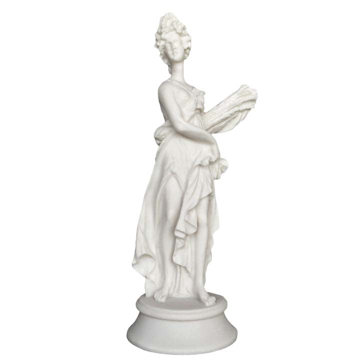 Demeter Alabaster sculpture - Ancient Greek Goddess of Agriculture and Harvest