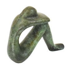 Load image into Gallery viewer, Cycladic Bronze contemplation figurine - Ancient Modern Art Abstract Simplicity
