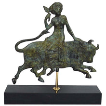 Load image into Gallery viewer, The Abduction of Europa by Zeus bronze flat figure - The godmother of a continent
