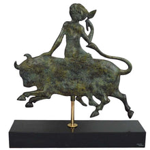 Load image into Gallery viewer, The Abduction of Europa by Zeus bronze flat figure - The godmother of a continent
