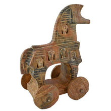 Load image into Gallery viewer, Trojan horse clay statue sculpture - Greek Mythology - Homer iliad war - Odyssey
