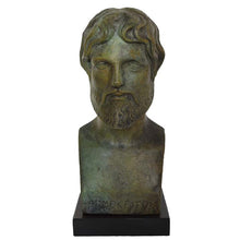 Load image into Gallery viewer, Democritus bronze Bust statue - Father of Atomic Theory Ancient Greek Philosopher
