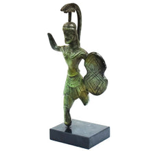 Load image into Gallery viewer, Trojan War Bronze Figurine - Ancient Greek Warrior sculpture - Homer iliad
