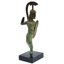 Load image into Gallery viewer, Trojan War Bronze Figurine - Ancient Greek Warrior sculpture - Homer iliad
