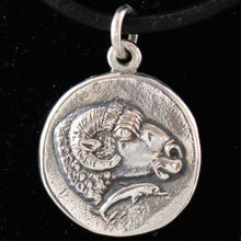 Load image into Gallery viewer, Sterling Silver Pendant Ram Head - Delphi Coin - Dolphins - Nobility
