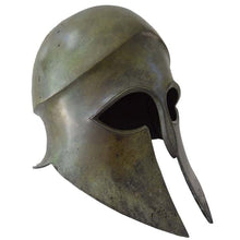 Load image into Gallery viewer, Corinthian solid bronze helmet - Olympia Museum Reproduction - Spartan Armor
