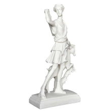 Load image into Gallery viewer, Diana Goddess of Hunt Alabaster statue Sculpture - Artemis Mistress of Animals
