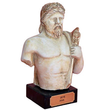 Load image into Gallery viewer, Zeus King of the Olympians Gods small bust - Olympus Ruler of Sky and Thunder
