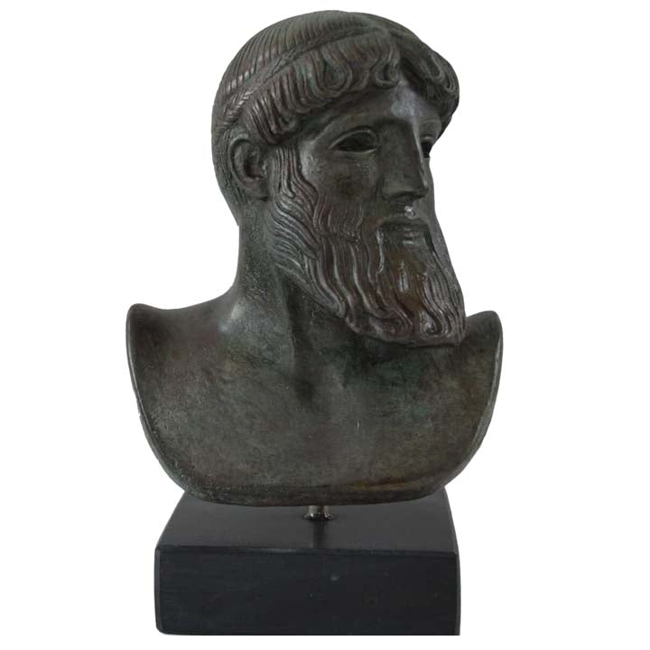 Zeus King of the Olympians Gods small bust - Ruler of Sky and Thunder - Olympus