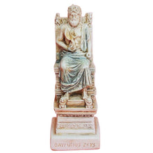 Load image into Gallery viewer, Zeus King of the Olympians Gods small statue - Ruler of Sky and Thunder - Olympus
