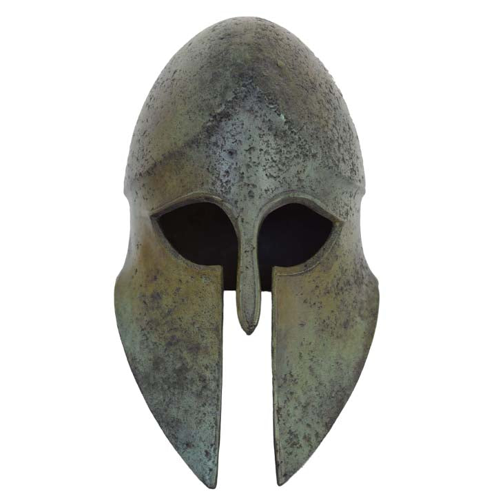 Corinthian solid Bronze helmet - Olympia Museum Reproduction - Spartans Armor