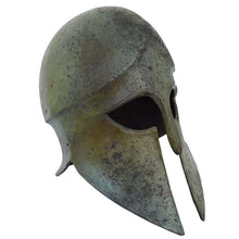 Load image into Gallery viewer, Corinthian solid Bronze helmet - Olympia Museum Reproduction - Spartans Armor
