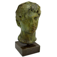 Load image into Gallery viewer, Dionysus Bacchus bronze bust statue - God of Wine Ritual Madness and ecstasy
