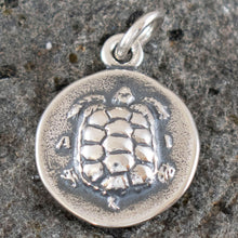 Load image into Gallery viewer, Turtle Silver Pendant - Symbol of Longevity Protection - Aegina Land Tortoise
