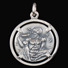 Load image into Gallery viewer, Dionysus Bacchus Satyr Sterling Silver Pendant - Phallus - Dionysos God of Wine
