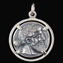 Load image into Gallery viewer, Dionysus Bacchus Satyr Sterling Silver Pendant - Phallus - Dionysos God of Wine
