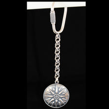 Load image into Gallery viewer, Star of Macedonia 925 Silver Keychain - Alexander the Great King - Vergina Sun
