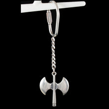 Load image into Gallery viewer, Minoan Double Headed Axe Keychain - Labrys Ancient Greece
