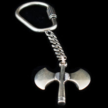 Load image into Gallery viewer, Minoan Double Headed Axe Keychain - Labrys Ancient Greece
