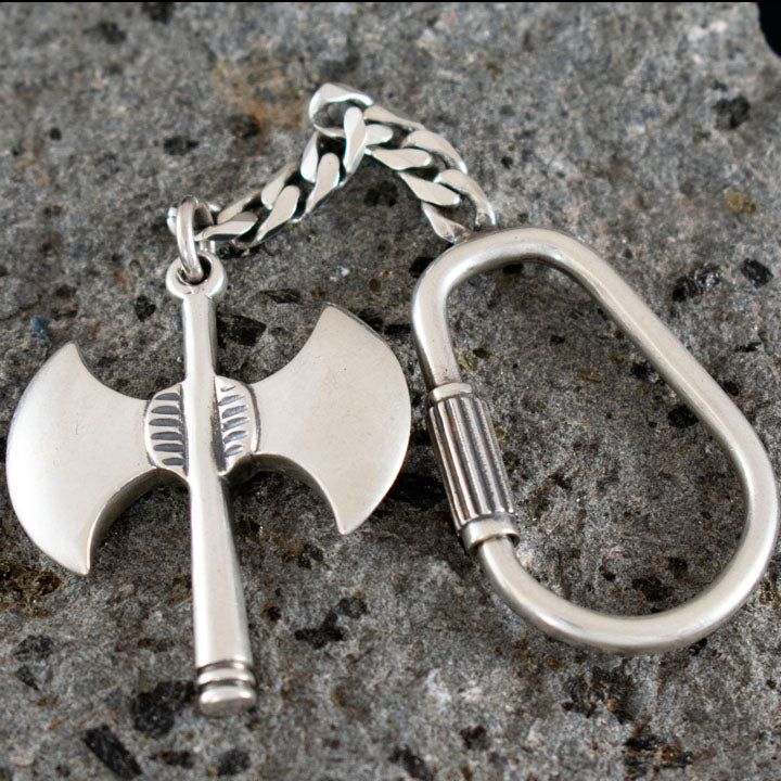 Minoan Double Headed Axe Keychain - Labrys Ancient Greece